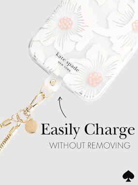 NWT Kate Spade Gold Crossbody Cell Phone Chain